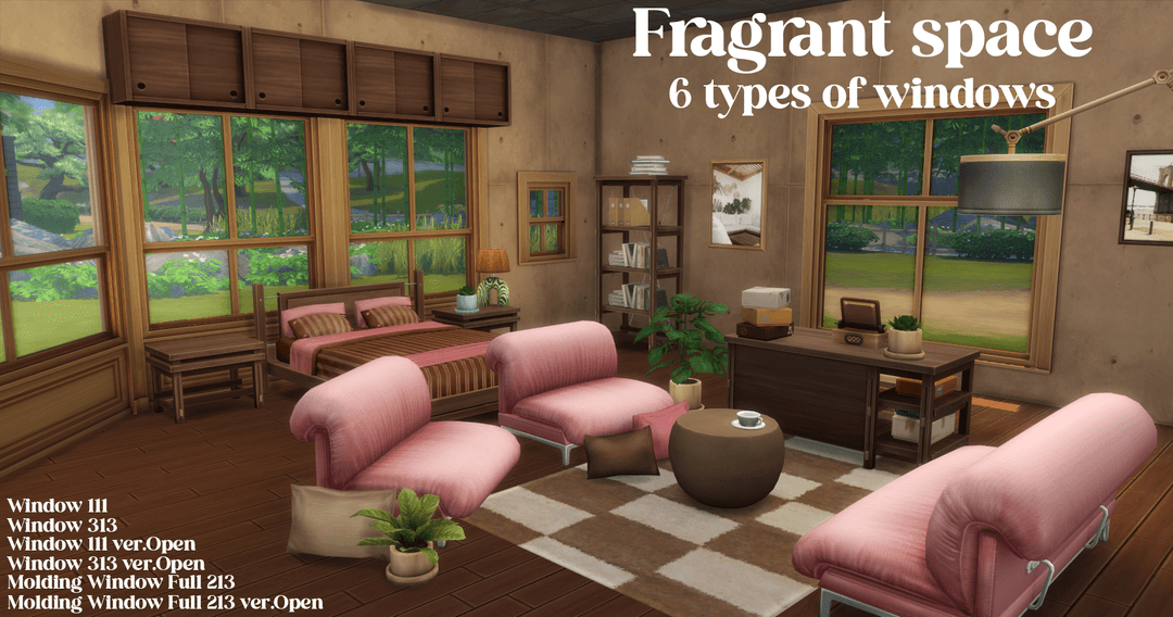 Галерея мода Набор окон Fragrant space windows #1